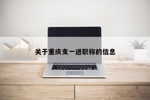 關(guān)于重慶支一進(jìn)職稱的信息