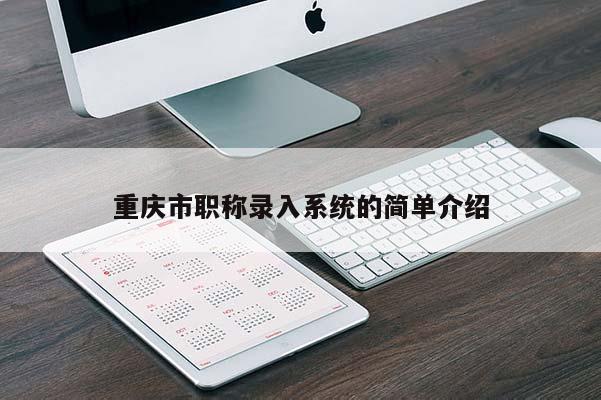 重慶市職稱錄入系統(tǒng)的簡單介紹
