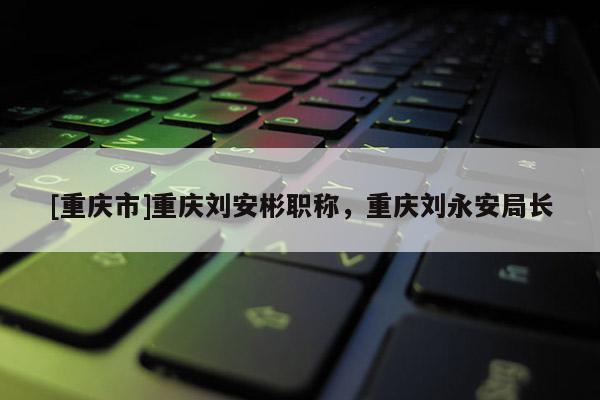 [重慶市]重慶劉安彬職稱，重慶劉永安局長